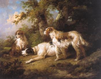 喬治 莫蘭 Dogs In Landscape,Setters & Pointer 喬治 莫蘭 Dogs In Landscape,Setters & Pointer